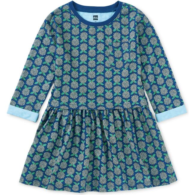 Printed Pocket Play Dress, Hydrangeas