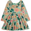 Ruffle Collar Ballet Dress, Chalk Water Lillies - Dresses - 3
