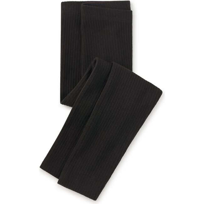 Pointelle Leggings, Jet Black