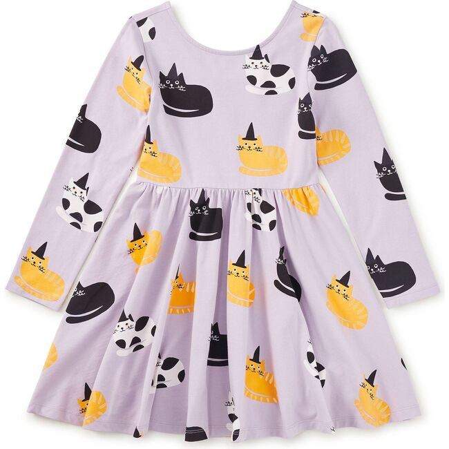 Printed Ballet Dress, Cats in Hats