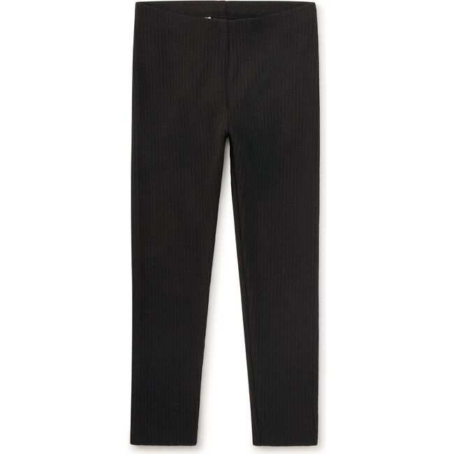 Pointelle Leggings, Jet Black - Leggings - 3