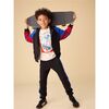 Skater Moon Bear Layered Tee, Birch - T-Shirts - 4
