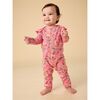 Ruffle Shoulder Baby Romper, Rabbit & Turtle Folktale - Rompers - 4