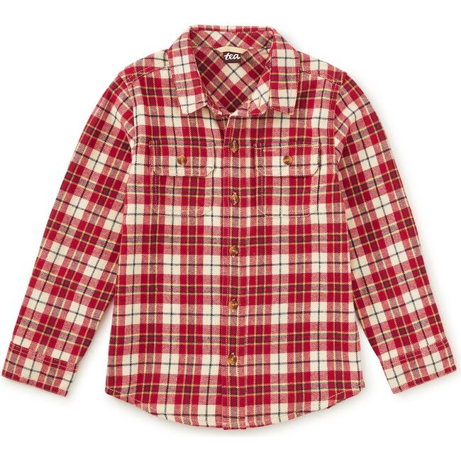Flannel Button Up Shirt, KORBP203