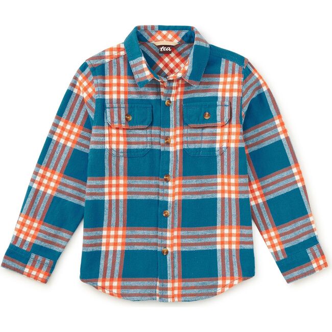 Flannel Button Up Shirt, KORBP204