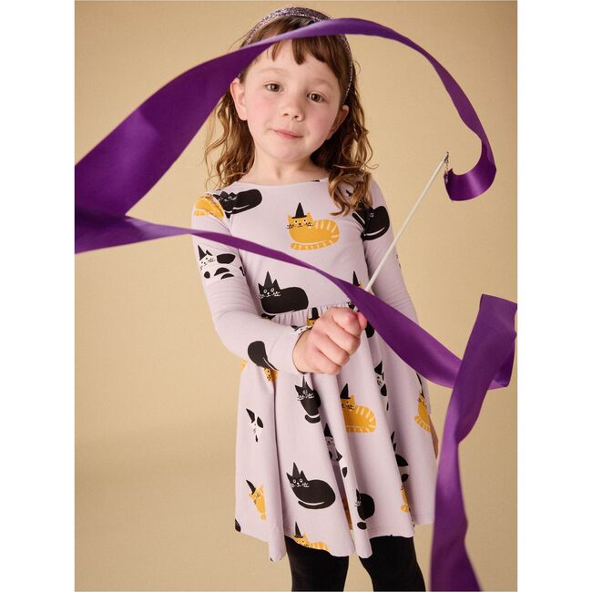 Printed Ballet Dress, Cats in Hats - Dresses - 4