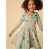 Ruffle Collar Ballet Dress, Chalk Water Lillies - Dresses - 5