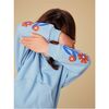 Floral Sleeve Kanga Popover, SCENIC BLUE - Sweatshirts - 4