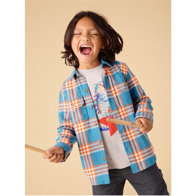 Flannel Button Up Shirt, KORBP204 - Button Downs - 3