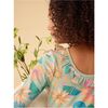 Ruffle Collar Ballet Dress, Chalk Water Lillies - Dresses - 7