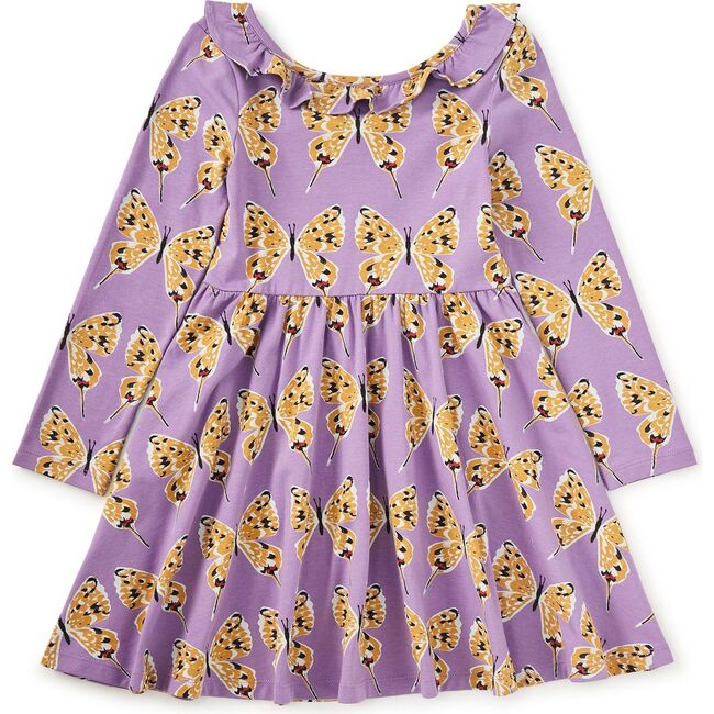 Ruffle Collar Ballet Dress, Dragon Swallowtail Butterflies