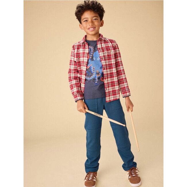 Flannel Button Up Shirt, KORBP203 - Button Downs - 5