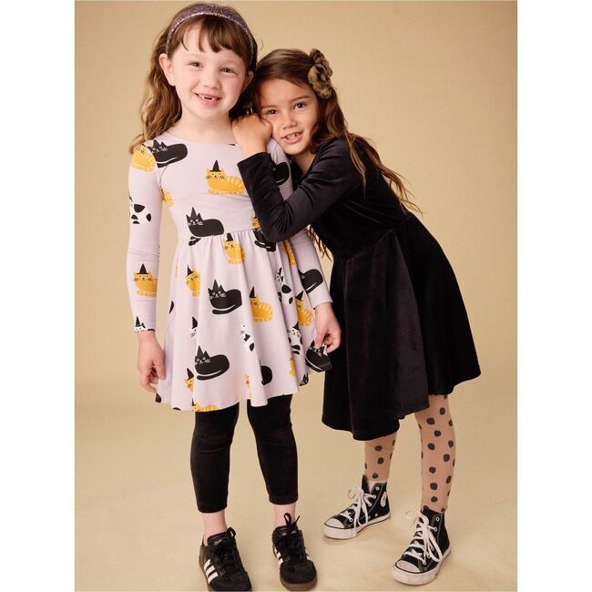 Printed Ballet Dress, Cats in Hats - Dresses - 7
