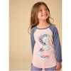 Dragon Graphic Raglan Tee, Rosada - T-Shirts - 2