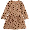 Long Sleeve Skirted Dress, Leopard Dots - Dresses - 1 - thumbnail