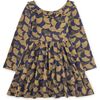 Ruffle Collar Ballet Dress, Gingko Leaf & Dot - Dresses - 1 - thumbnail