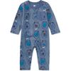 Long Sleeve Pocket Baby Romper, Moon Bear - Rompers - 1 - thumbnail