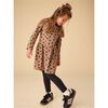 Long Sleeve Skirted Dress, Leopard Dots - Dresses - 2