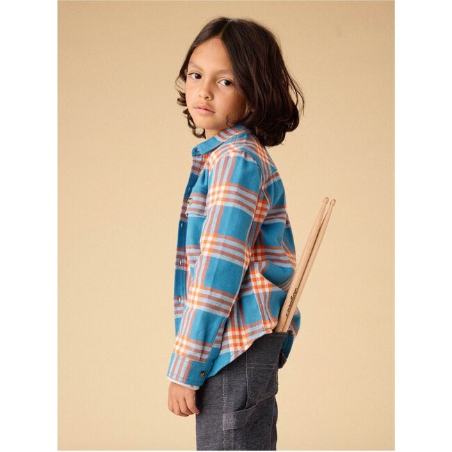 Flannel Button Up Shirt, KORBP204 - Button Downs - 5