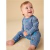 Long Sleeve Pocket Baby Romper, Moon Bear - Rompers - 2