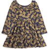 Ruffle Collar Ballet Dress, Gingko Leaf & Dot - Dresses - 3