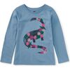 Dino Bouquet Graphic Tee, Blue Tide - T-Shirts - 1 - thumbnail