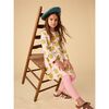 Long Sleeve Skirted Dress, Asian Pear - Dresses - 4