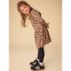 Long Sleeve Skirted Dress, Leopard Dots - Dresses - 4