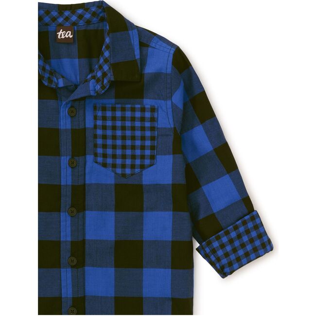 Double Weave Plaid Button Up, Bursa Plaid - Button Downs - 2