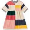 Colorblock Sweater Dress, Almond - Dresses - 1 - thumbnail