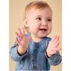 Long Sleeve Pocket Baby Romper, Moon Bear - Rompers - 5