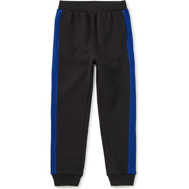 Colorblock Stripe-Out Joggers, Jet Black