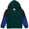 Colorblock Hoodie, Jade - Sweatshirts - 1 - thumbnail