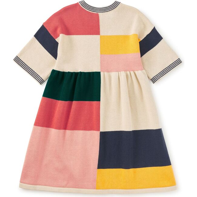 Colorblock Sweater Dress, Almond - Dresses - 2