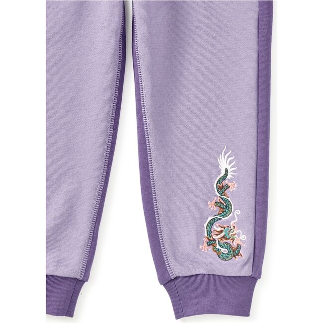 Colorblock Dragon Joggers, Ultraviolet - Sweatpants - 2