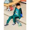 Colorblock Stripe-Out Joggers, Jade - Sweatpants - 3