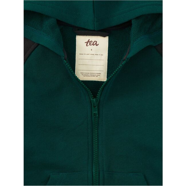 Colorblock Hoodie, Jade - Sweatshirts - 2