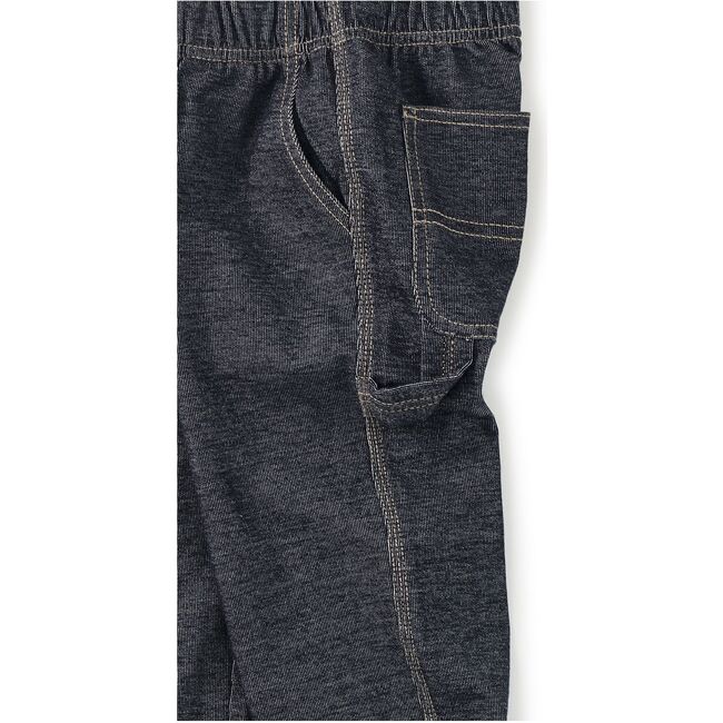 Denim-Like Carpenter Pants, Indigo - Pants - 3