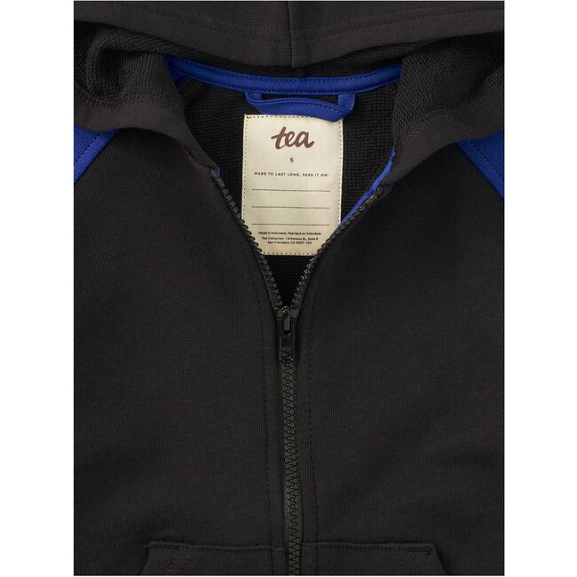Colorblock Hoodie, Jet Black - Sweatshirts - 2