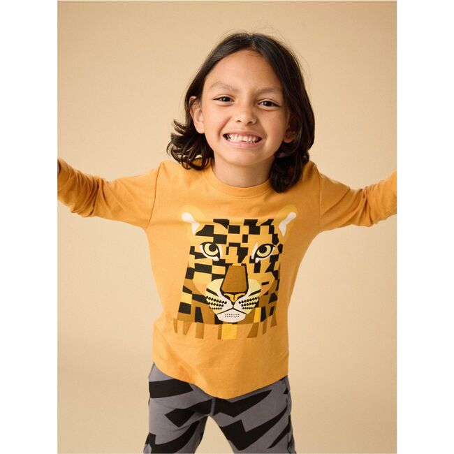 Bojagi Leopard Graphic Tee, Savanna - T-Shirts - 2