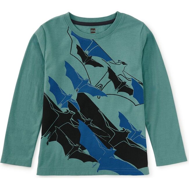 Bat Colony Graphic Tee, BLUE MINERAL