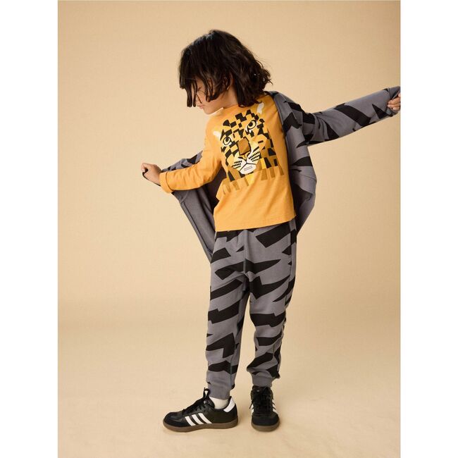 Bojagi Leopard Graphic Tee, Savanna - T-Shirts - 3