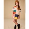 Colorblock Sweater Dress, Almond - Dresses - 4