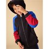 Colorblock Hoodie, Jet Black - Sweatshirts - 3