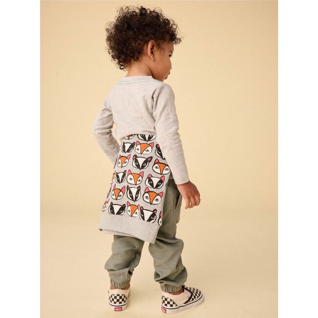 Badger & Fox Baby Popover, Med Heather Grey - Sweatshirts - 2