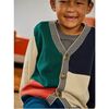 Colorblock Sweater Cardigan, Almond - Cardigans - 5