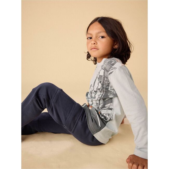 Cargo Pocket Joggers, Indigo - Sweatpants - 6