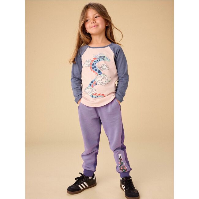 Colorblock Dragon Joggers, Ultraviolet - Sweatpants - 7