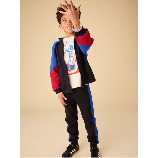 Colorblock Stripe-Out Joggers, Jet Black - Sweatpants - 7
