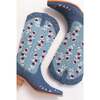 Rosemary Cowgirl Boots in Denim - Boots - 1 - thumbnail